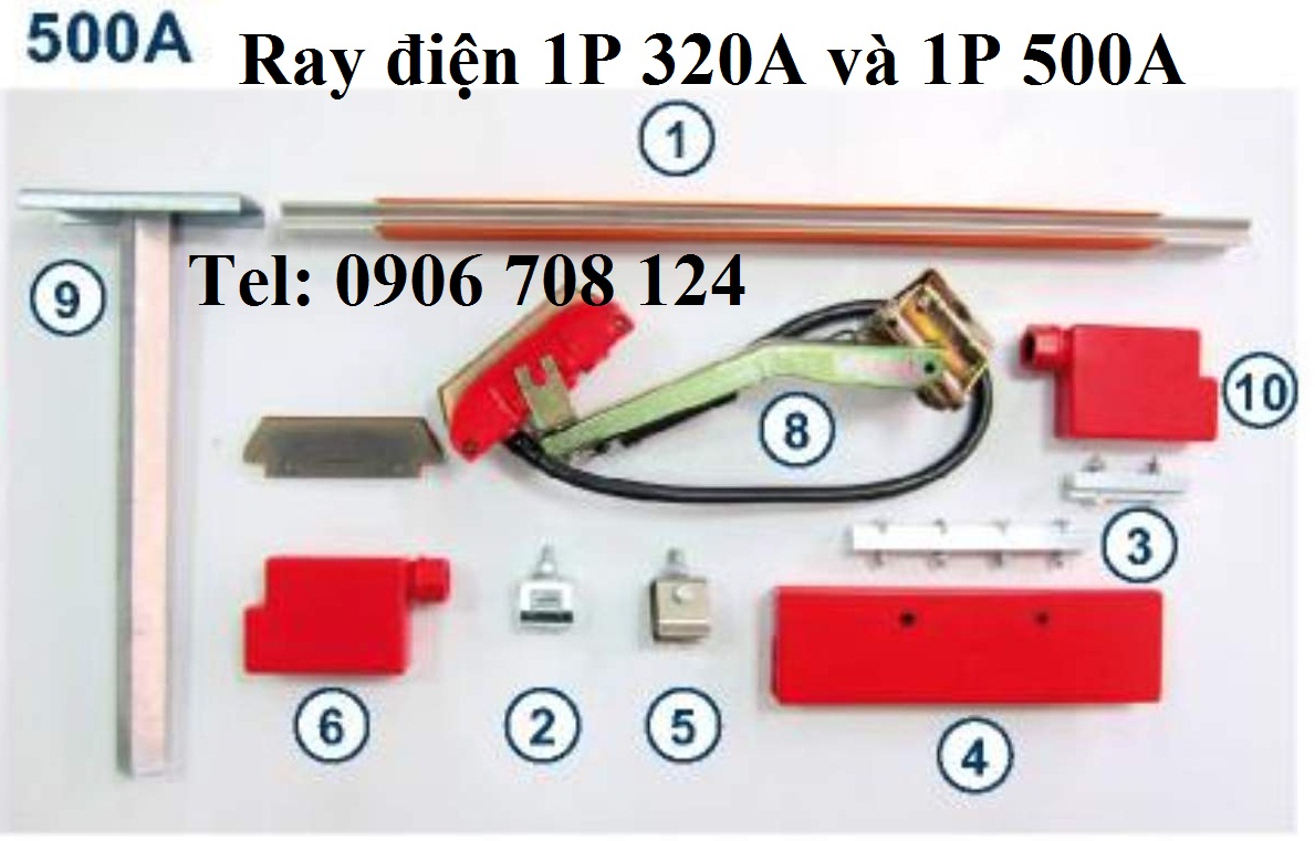Ray điện cầu trục 1P 320A và 500A
